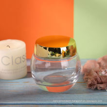 Wholesale 120g Transparent Clear Glass Jar 120 g Glass Beauty Cream Jar 4 ounce Glass Face Scrub Jar With Gold Lid